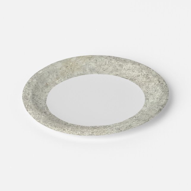 Moon Map Paper Plate (Angled)