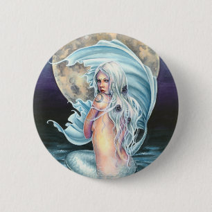 Moon Mermaid Button