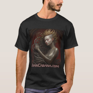Moon Mermaid T-Shirt by Juan Cabana 2024
