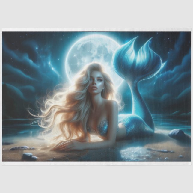 Moon Mermaid Tissue Paper (Front)