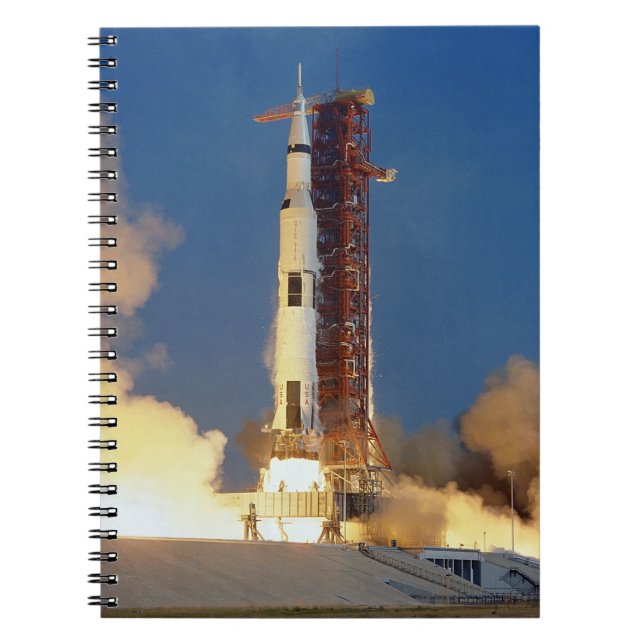 Moon Mission Spacecraft Ground View Notebook (Front)