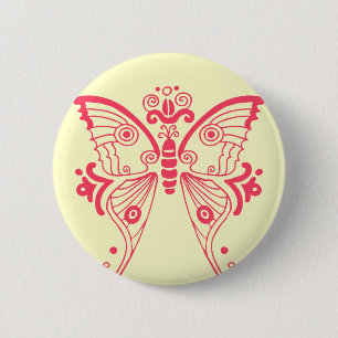 Moon Moth 2 Inch Round Button