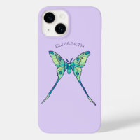 Moon Moth Magic - Purple Butterfly Lover Art