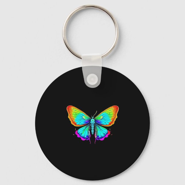 Moon Moth Whimsigoth Keychain (Front)