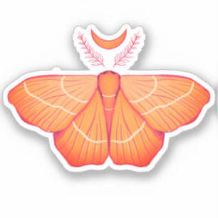 Moon Moth Witchy Night Art – Magical Illustration