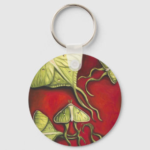 Moon Moths Keychain