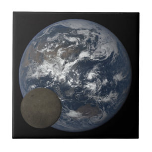 Moon moving in front of earth DSCOVR image Tile