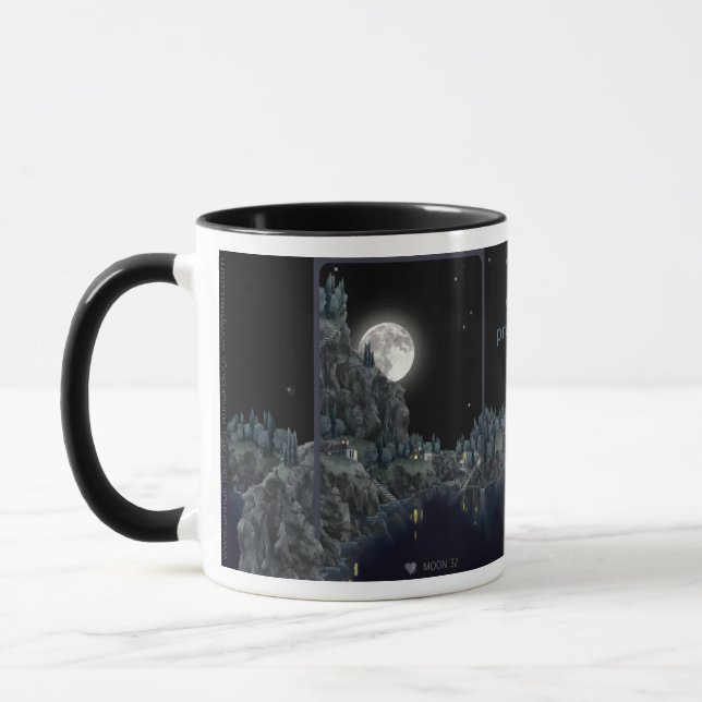 Moon Mug ["emotion profoundness soul"] (Left)