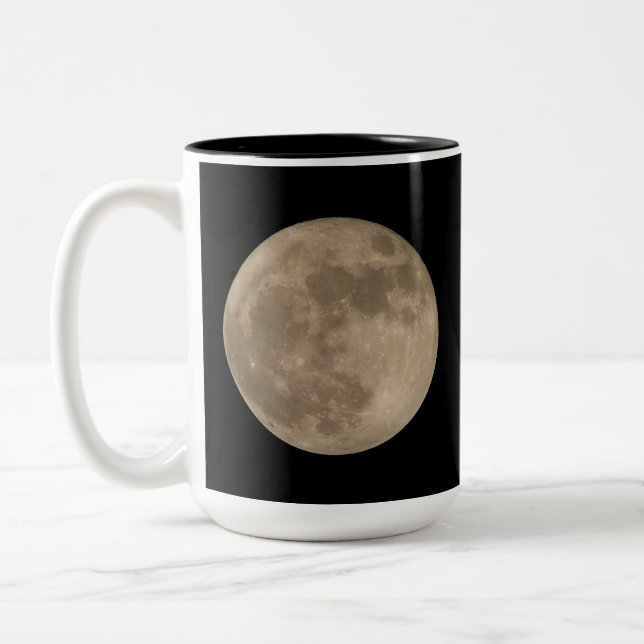 Moon Mug Luna Surface Cup Full Moon Mug (Left)