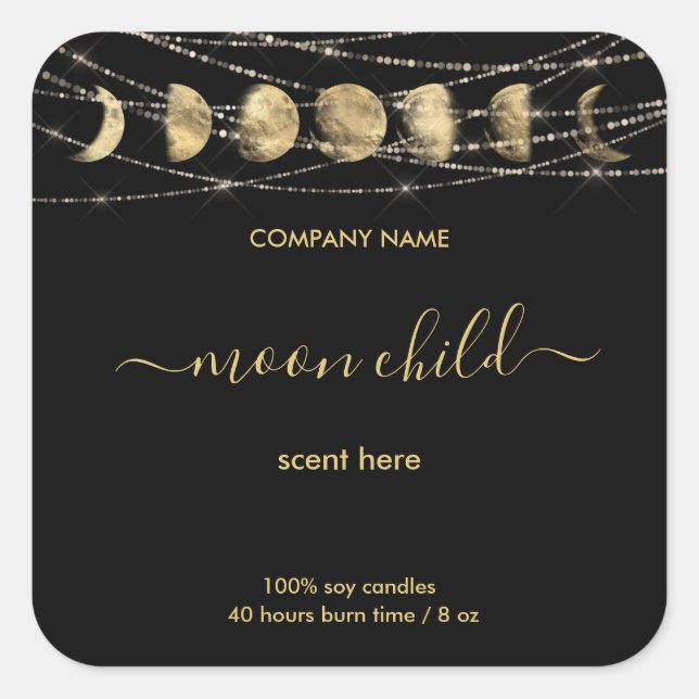 Moon Mystic Intension Celestial jar label (Front)