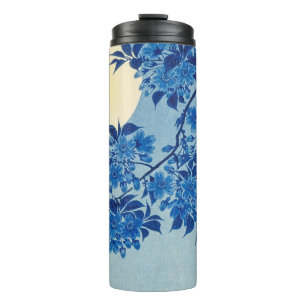 Moon Night Evening Tree Blue Moonlit Thermal Tumbler