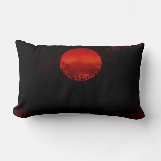Moon Night Lumbar Pillow (Front)
