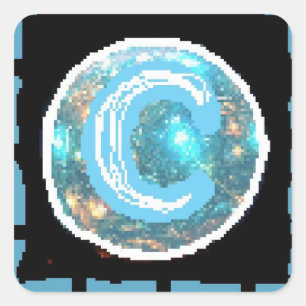 Moon Night Square Sticker