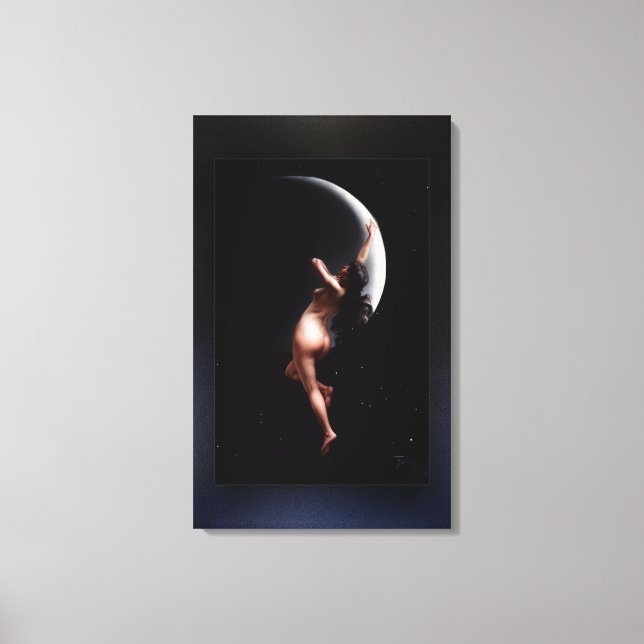 Moon Nymph by Luis Ricardo Falero Canvas Print (Front)