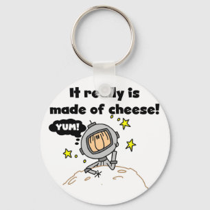 Moon of Cheese Tshirts and Gifts Keychain