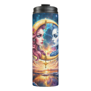 Moon of Eternal Balance – Fire & Water Souls. Thermal Tumbler