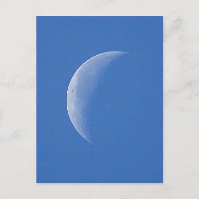 Moon On Blue Sky Postcard (Front)