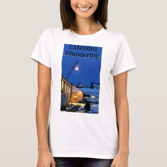 Moon on the hook- Extended Blundering T-Shirt (Front)