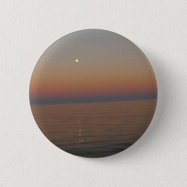 Moon on the sea 2 inch round button (Front)