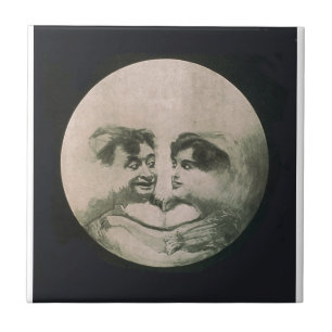 Moon Optical Illusion Tile