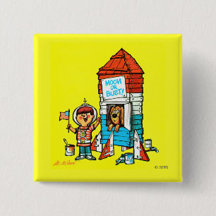 Moon or Bust! 2 Inch Square Button