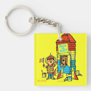 Moon or Bust! Keychain