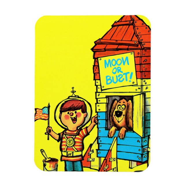 Moon or Bust! Magnet (Vertical)