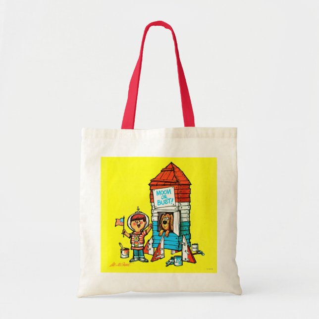 Moon or Bust! Tote Bag (Front)