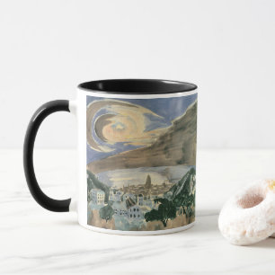 Moon Over Barcelona by Walter Gramatte Mug
