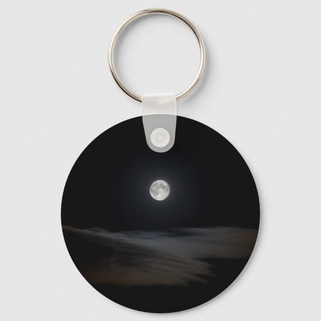 Moon over Clouds Keychain (Front)