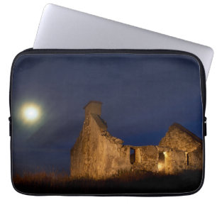 Moon Over Cottage Ruins   County Galway, Ireland Laptop Sleeve