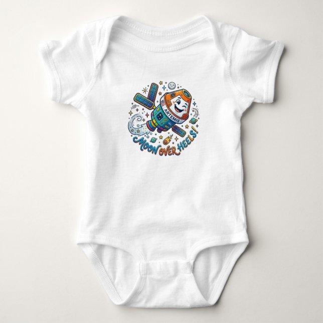 MOON OVER HEELS BABY BODYSUIT (Front)