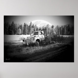 Moon over rust poster