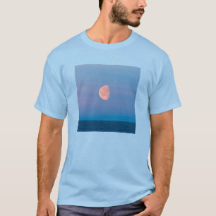 Moon Over the Bering Sea   Russia Far East T-Shirt