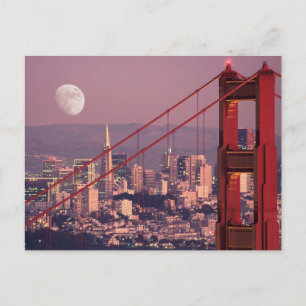 Moon Over the Gate Postcard