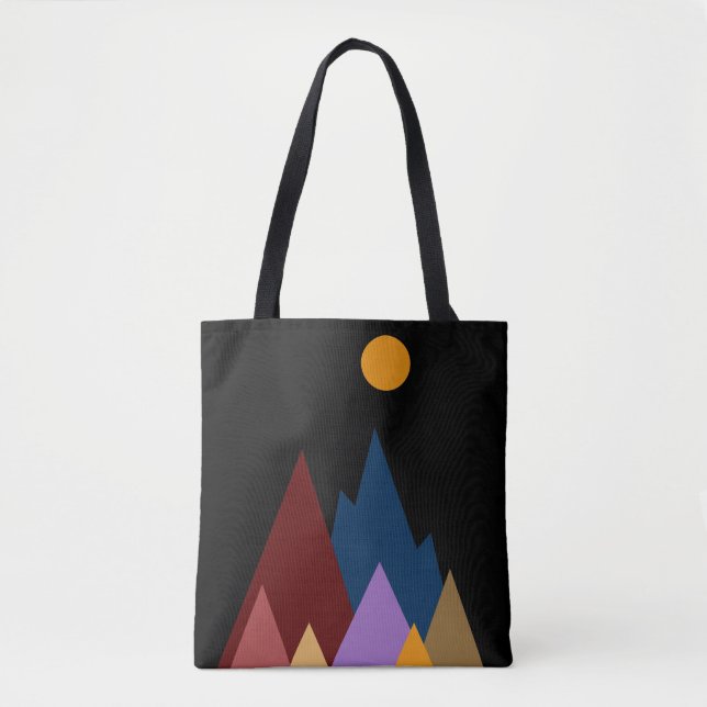Moon Over The Mountains #2 Tote Bag (Front)