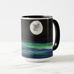 Moon Over Water - artwork - black Mug