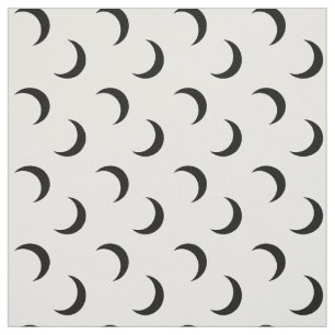 Moon Pattern Elegant Crescent Fabric