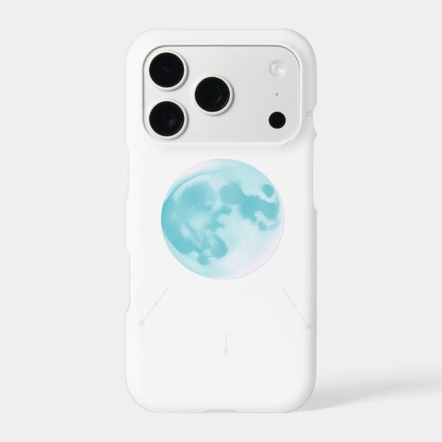 Moon Phase Art Phone Case (Back)