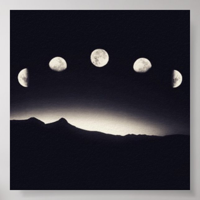 Moon phase poster (Front)