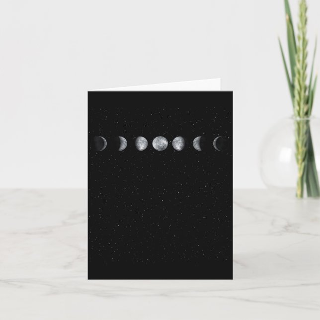 Moon Phase Scientist Gift Astronomy  Card (Front)
