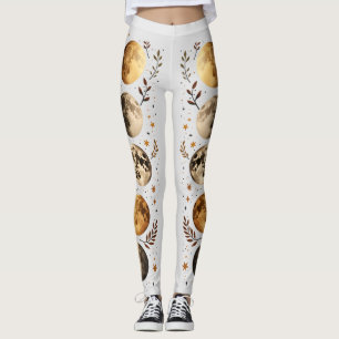 Moon Phases Botanical Leggings