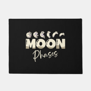 Moon Phases Cat Owner Astronomer Astronomy Lover Doormat