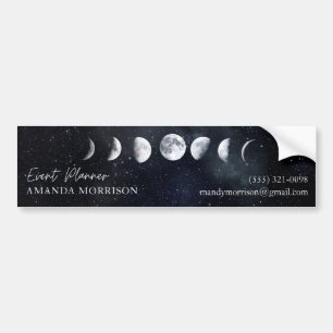 Moon Phases Celestial Event Planner Bumper Sticke Bumper Sticker