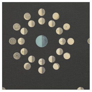 Moon Phases Fabric