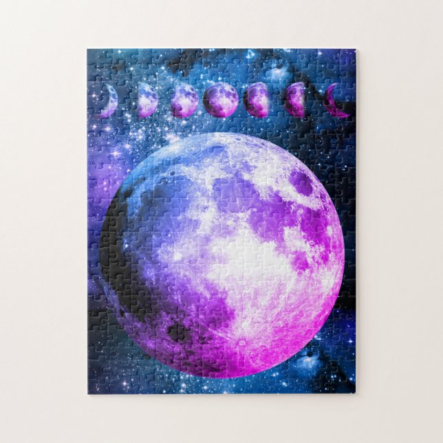 Moon Phases & Glowing Stars of The Universe, Vs 2 Jigsaw Puzzle (Vertical)