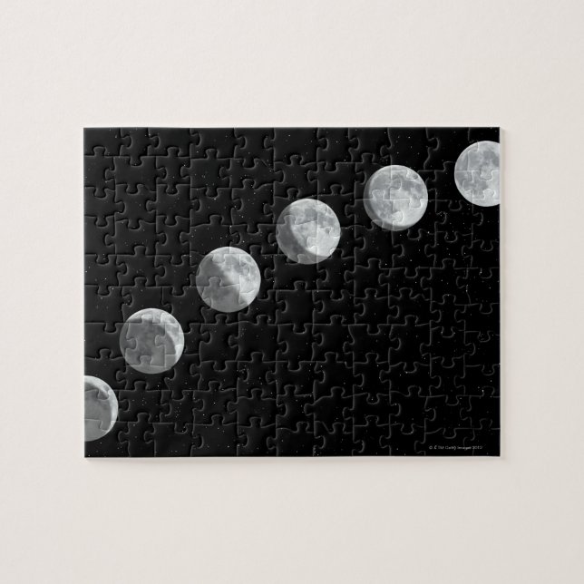 Moon phases jigsaw puzzle (Horizontal)