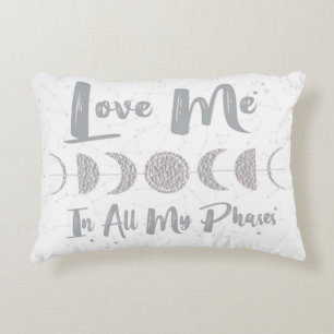 Moon Phases Love Accent Pillow