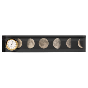 Moon phases nameplate