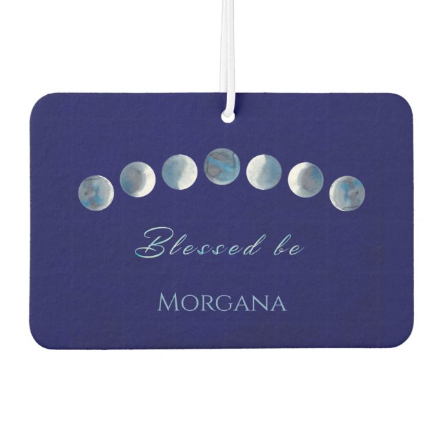 Moon Phases Personalized Air Freshener (Front)